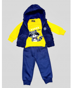 Утеплённый-на байке, костюм-тройка с жилеткой,для мальчиков,размер 1-5,Фирма S&D.Венгрия Фото 1